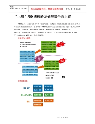上海AMD四核皓龙处理器全面上市
