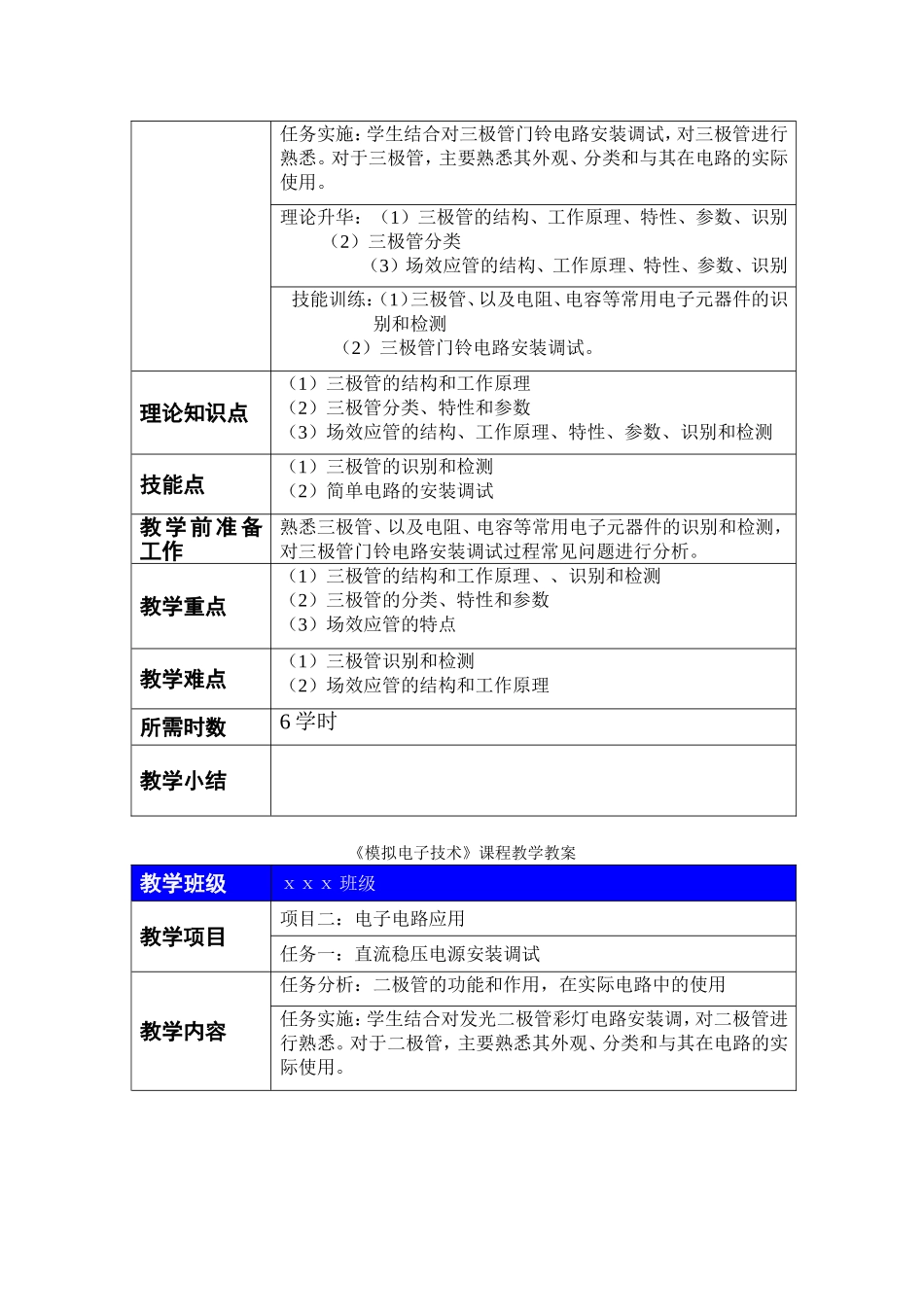 《模拟电子技术》课程教学教案_第2页