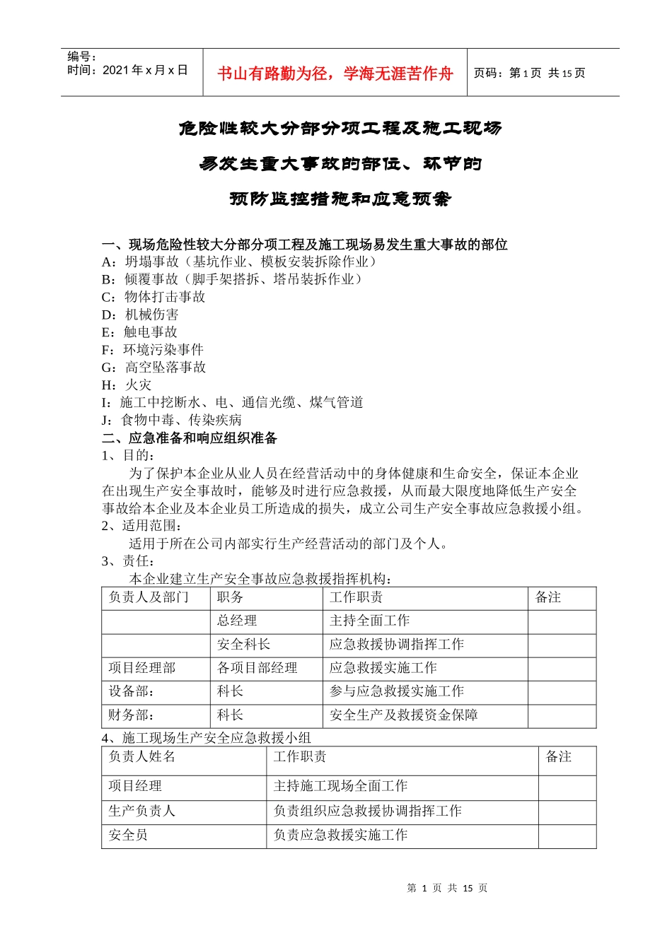 一套完整的建筑应急预案_第1页