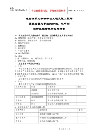 一套完整的建筑应急预案