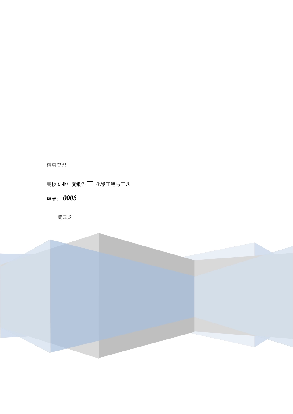 《高校专业年度报告》化学工程与工艺图片版_第1页
