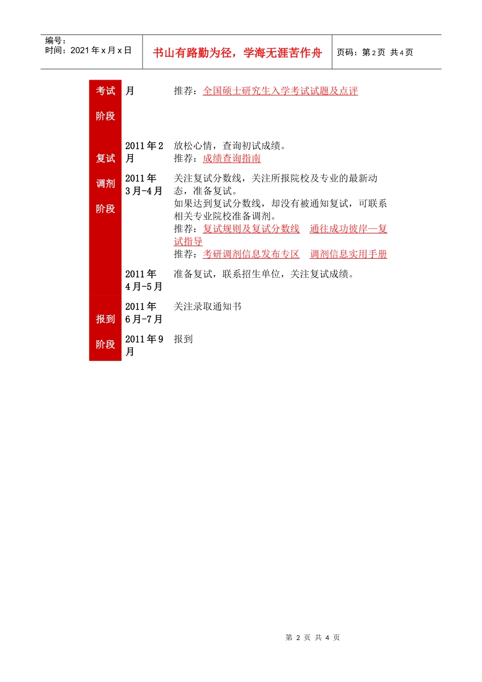 【精品文档】考研时间表_第2页