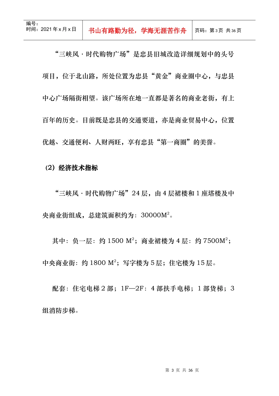三峡风·时代购物广场项目策划_第3页