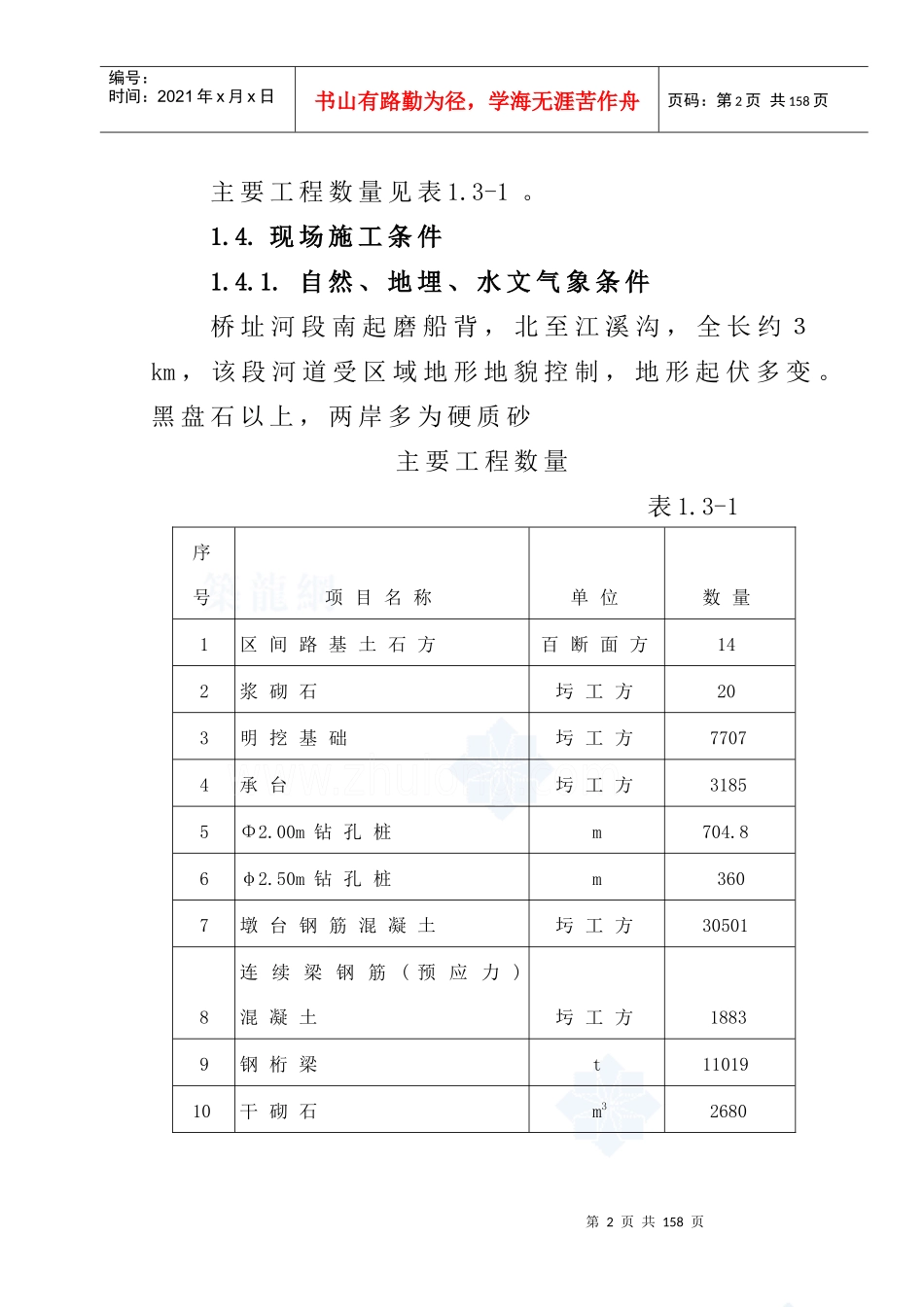 万州长江大桥某标段施工组织设计_第2页
