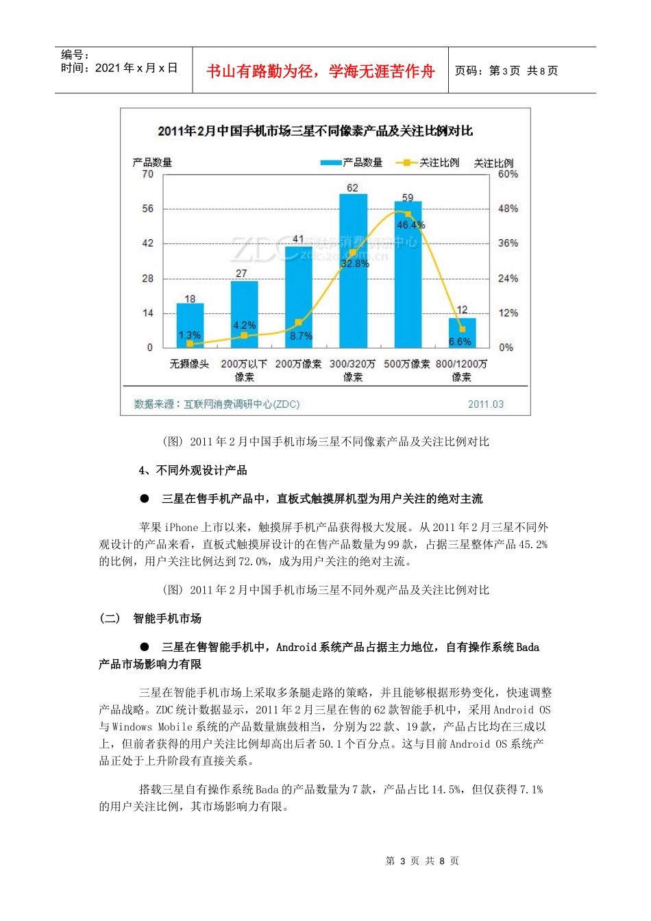 三星手机产品结构分析与竞争对手分析_第3页