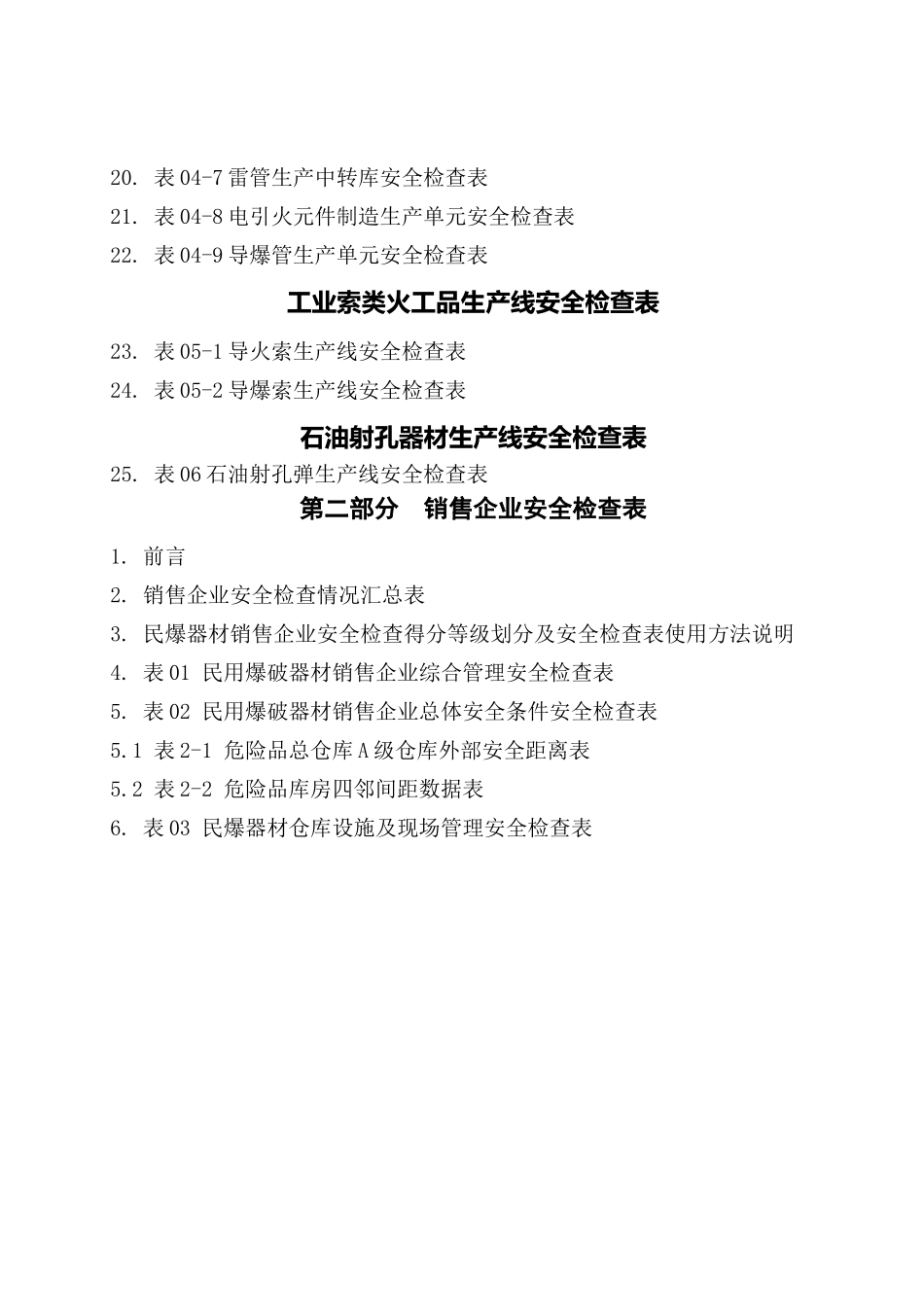 民爆器材企业安全检查表（生产企业部分）_第3页