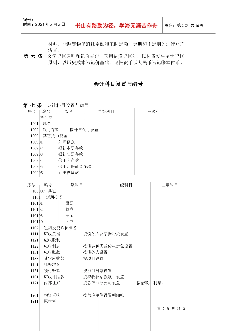 【财会税务】物流公司财务管理制度_第2页
