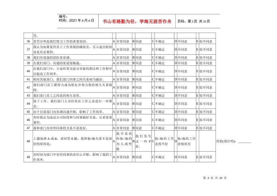 《员工满意度调研问卷》_第3页
