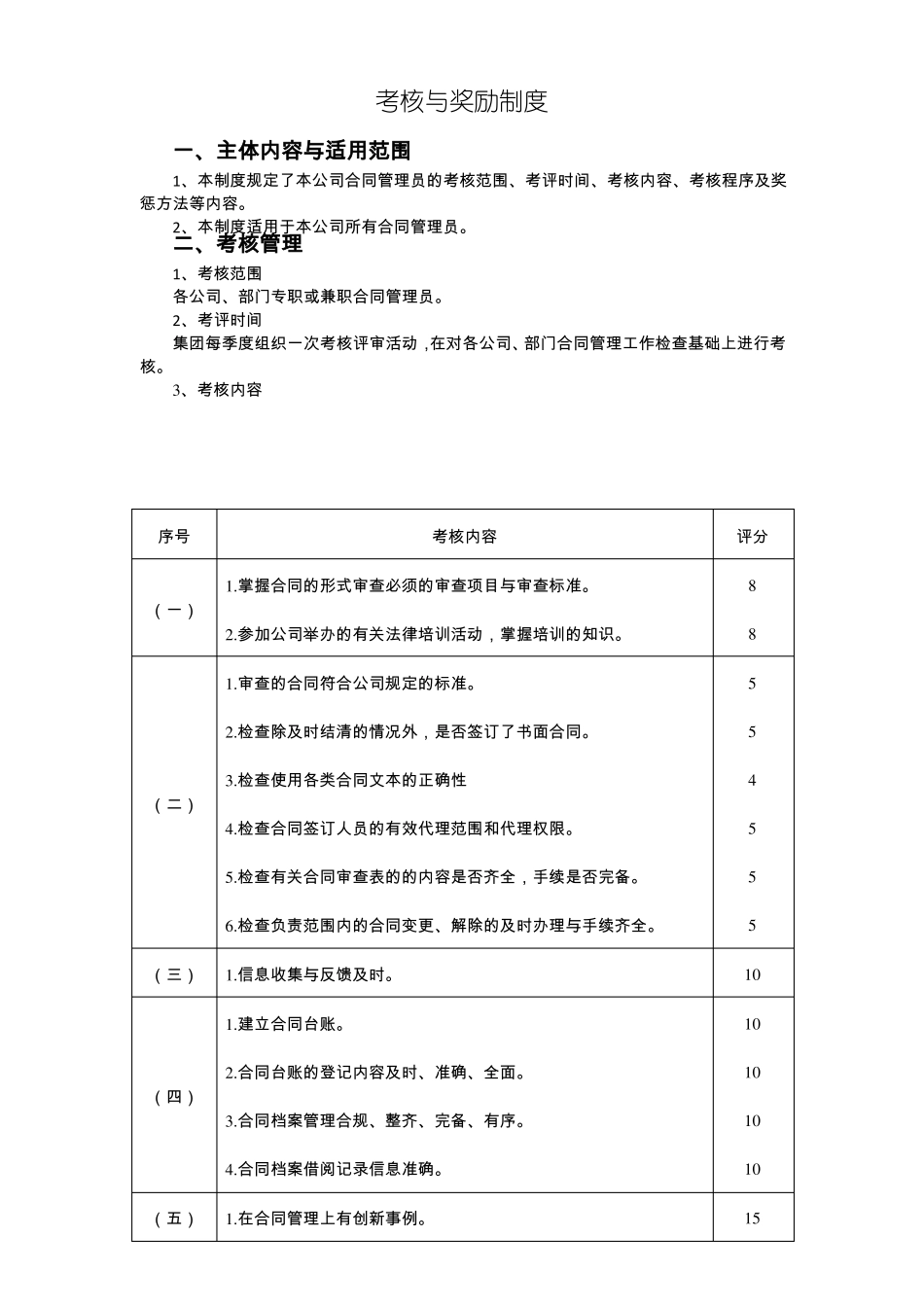 合同管理员考核与奖励办法_第3页