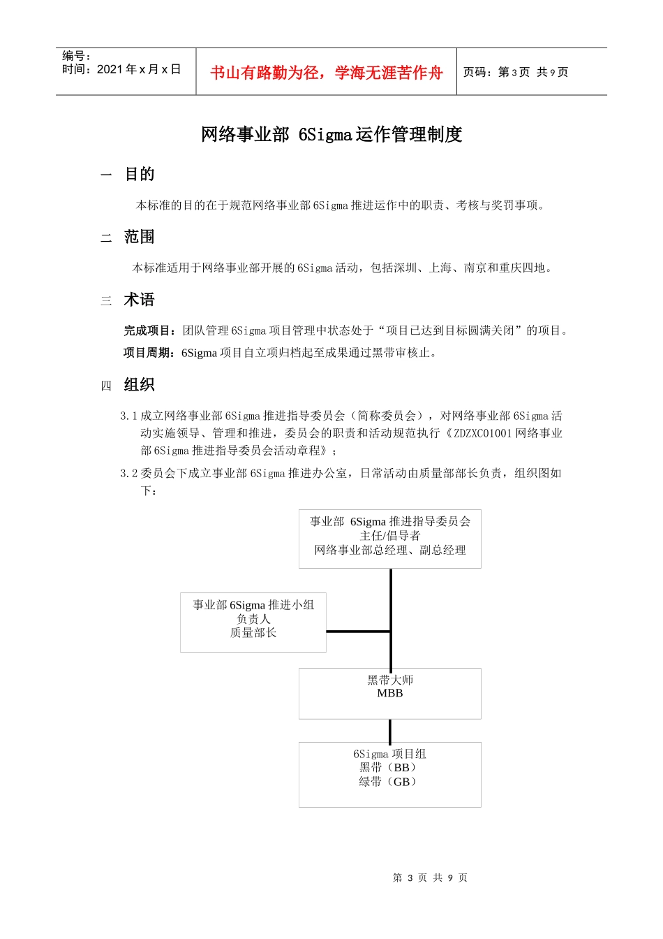 ZDZ0网络事业部6Sigma运作管理制度_第3页