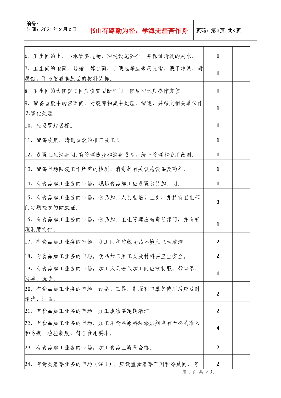 《农产品批发市场管理技术规范》实施细则_第3页
