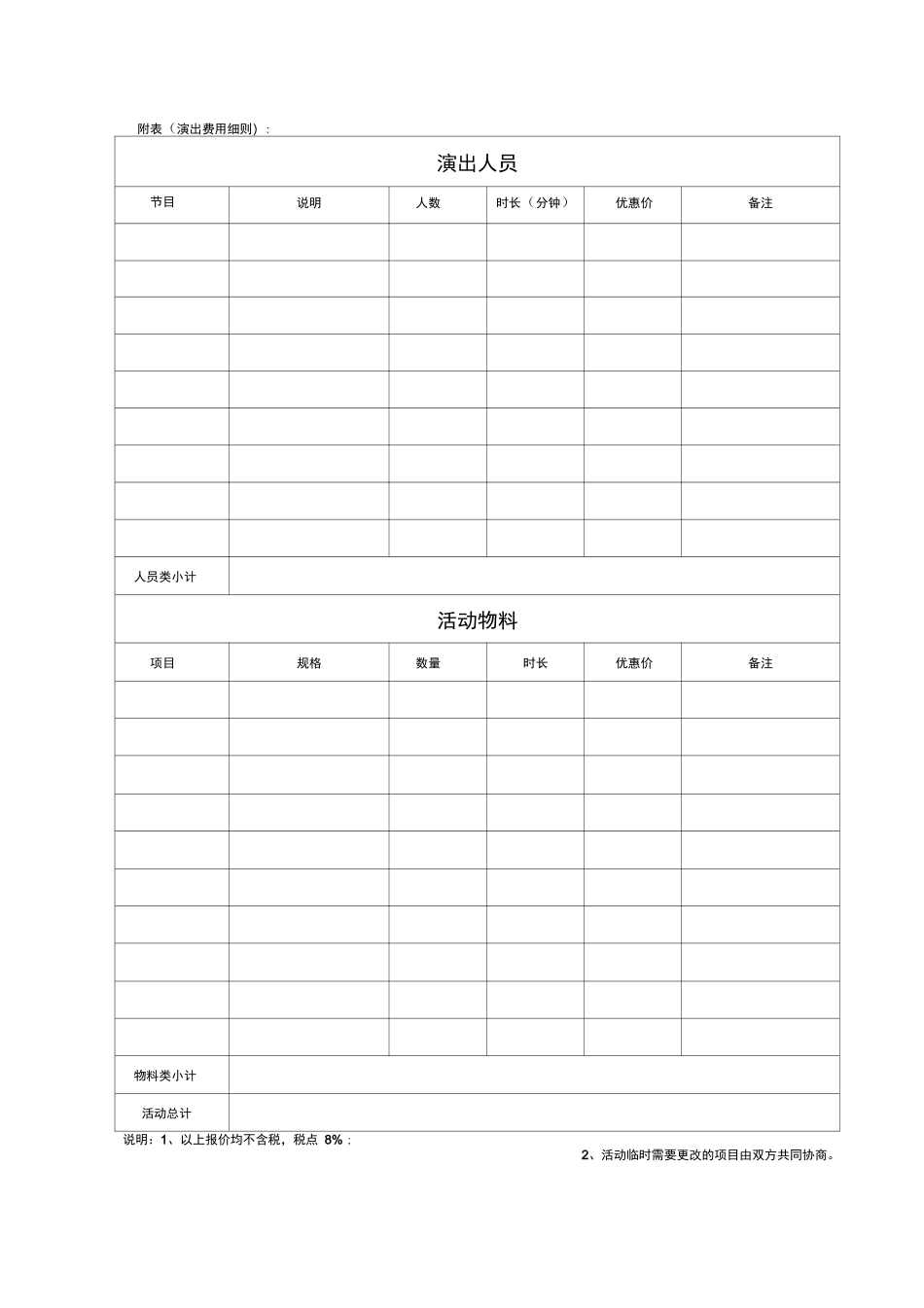 商业活动演出合同书_第3页