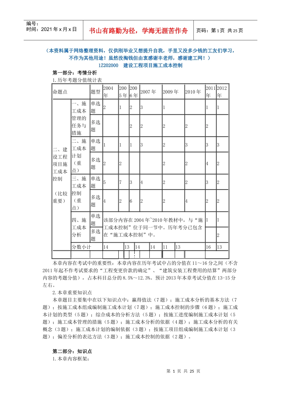 年丰景春一建项目管理讲义2章_第1页
