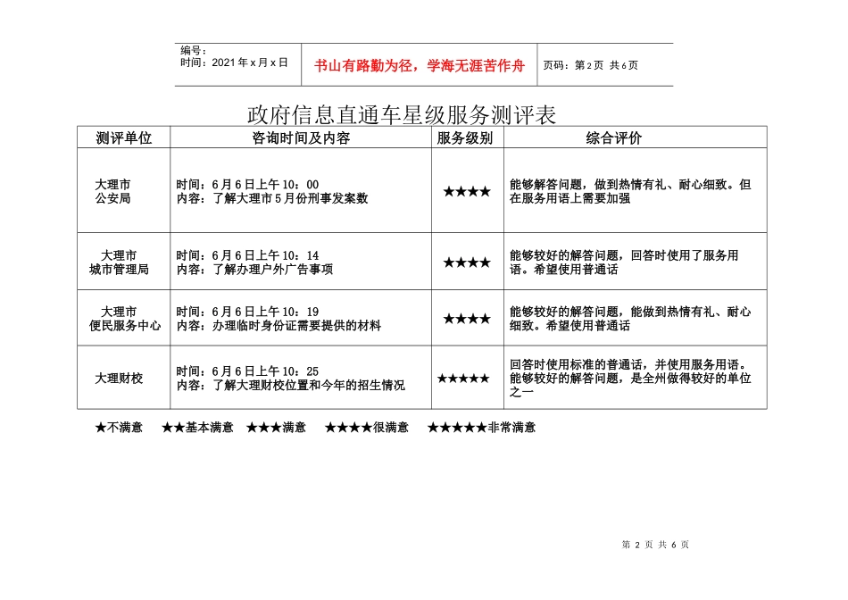 [编者按]政府信息直通车是一项全新的制度，对各级各部门提出了_第2页