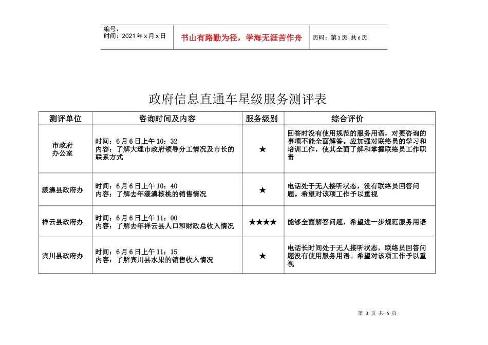 [编者按]政府信息直通车是一项全新的制度，对各级各部门提出了_第3页
