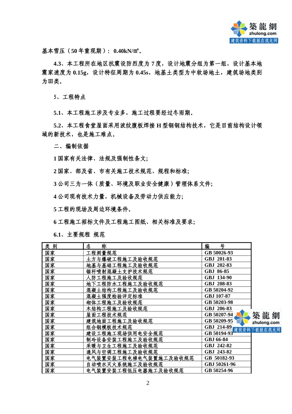 [天津]办公楼食堂施工组织设计彩钢板屋面)secret_第2页