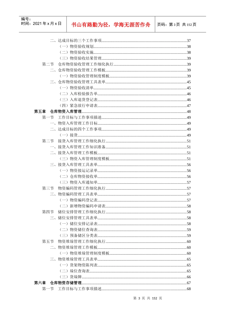 《仓储管理职位工作手册》完整版_第3页