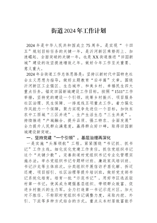 街道2024年工作计划(20240221)