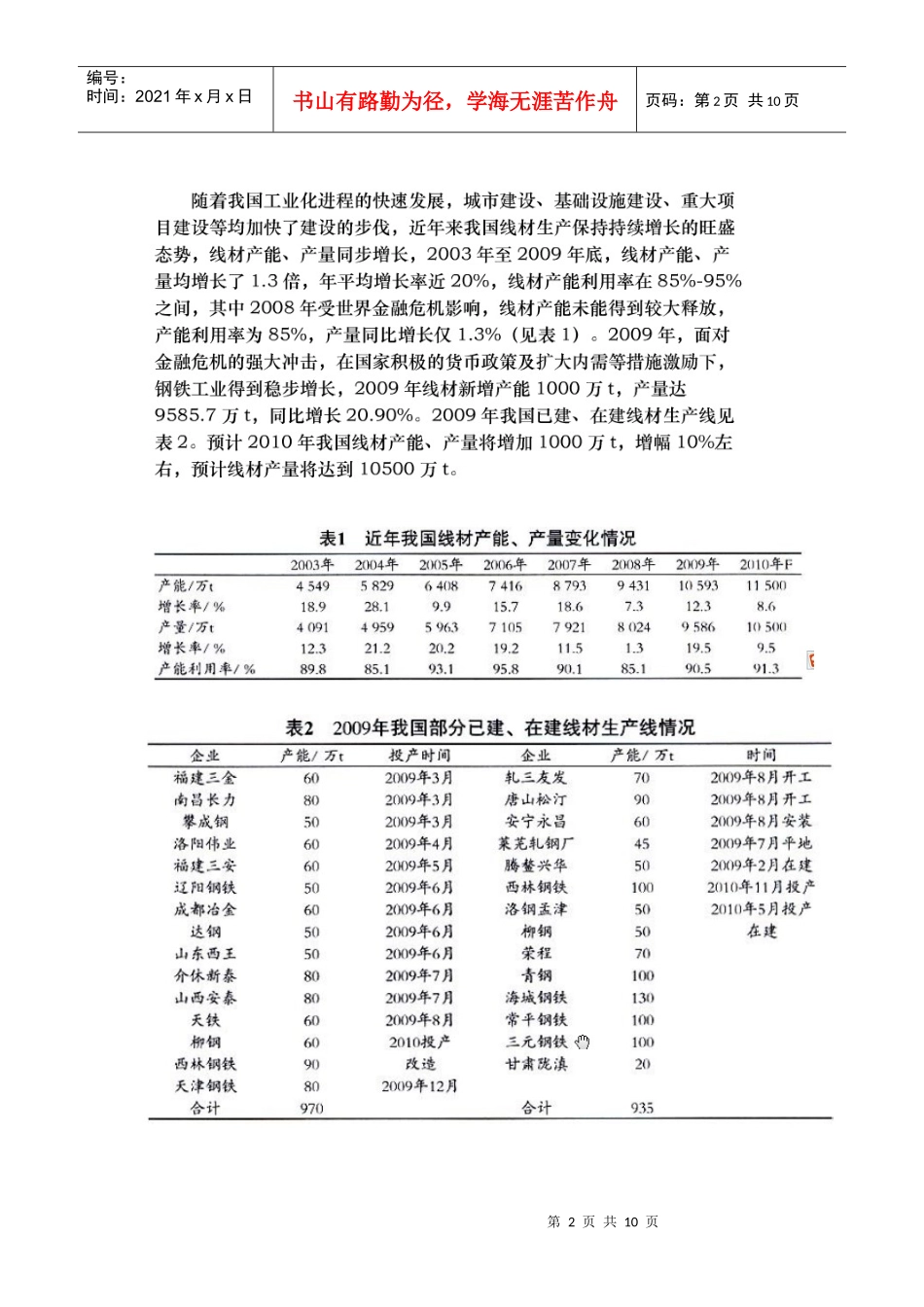 XXXX年我国焊材需求现状及发展趋势_第2页