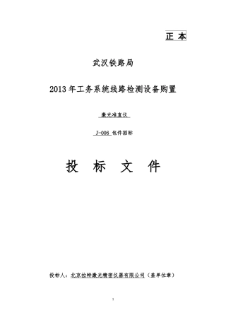 XXXX武汉标书正本2-XXXX武汉标书正本2