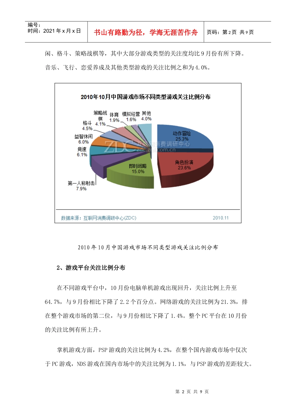 XXXX年10月中国游戏市场分析报告(简版)_第2页