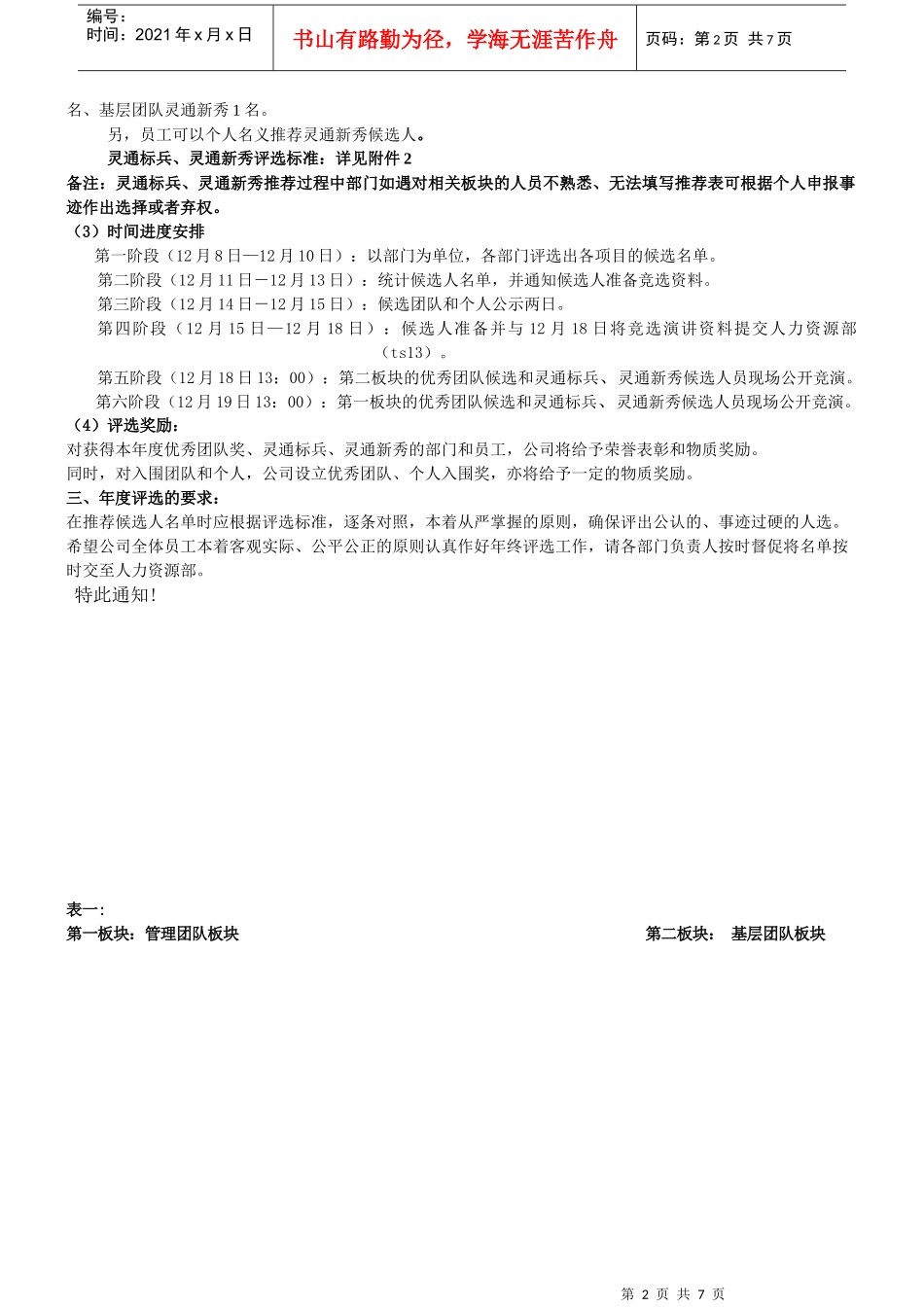 XXXX年年度评选活动策划案_第2页