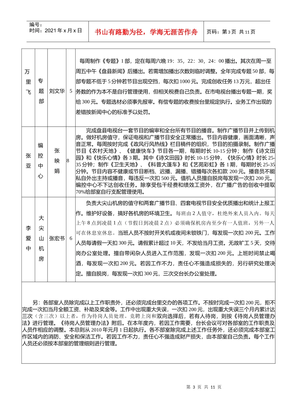 XXXX年岗位目标管理总则_第3页