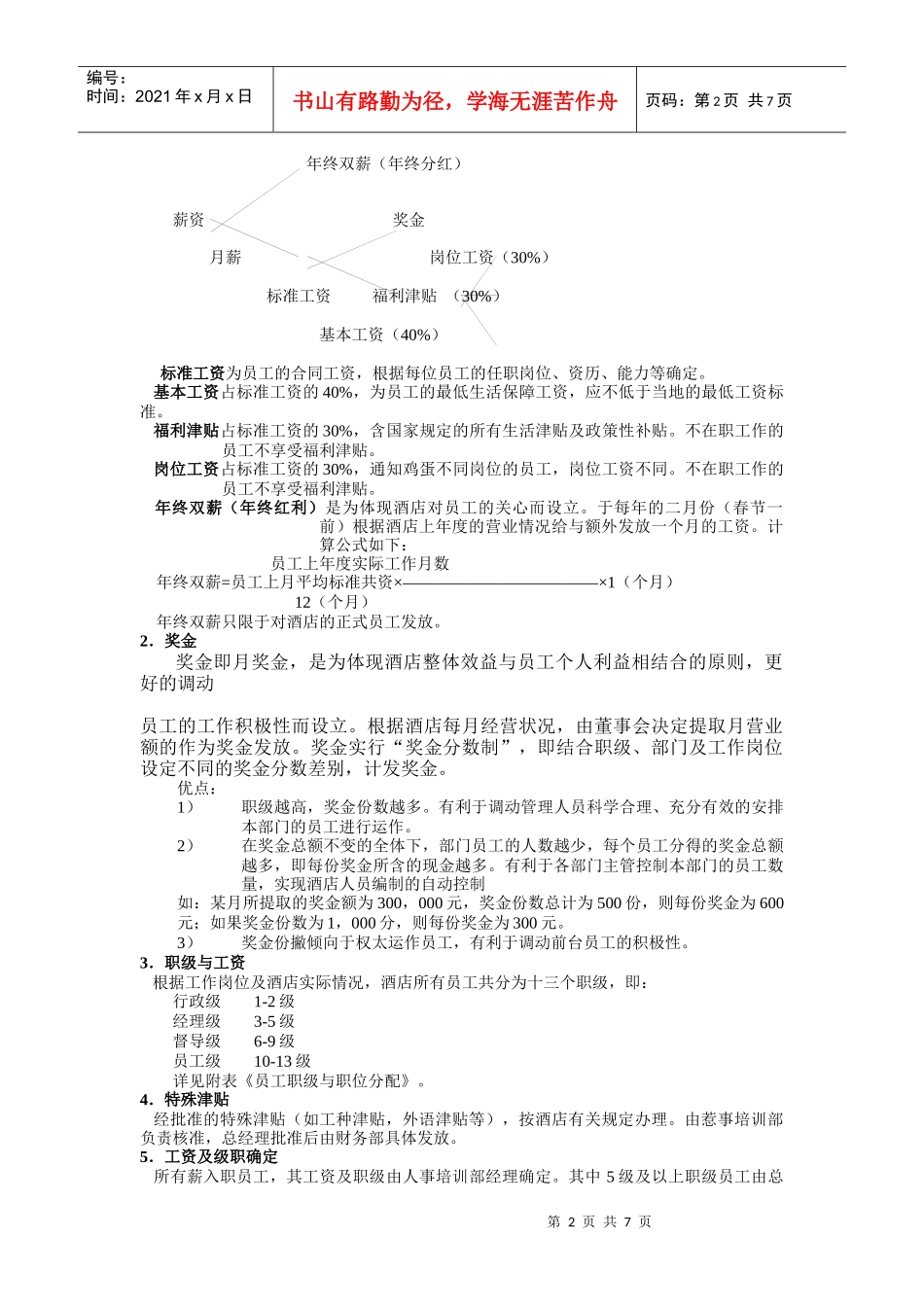 XXXX年企业最实用的办公文档(管理制度)全集018_第2页