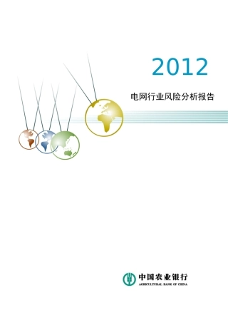 XXXX年电网行业风险分析报告