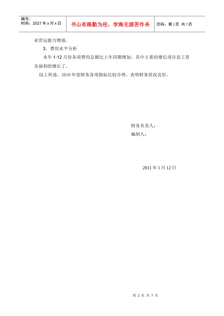 XXXX年度财务报告_第2页