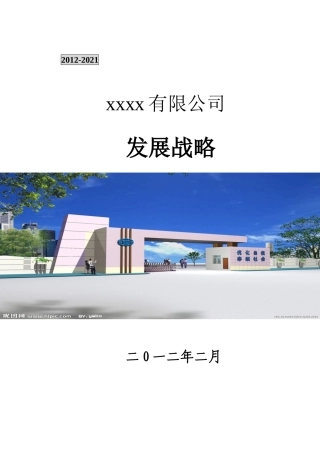 XXX企业发展战略a