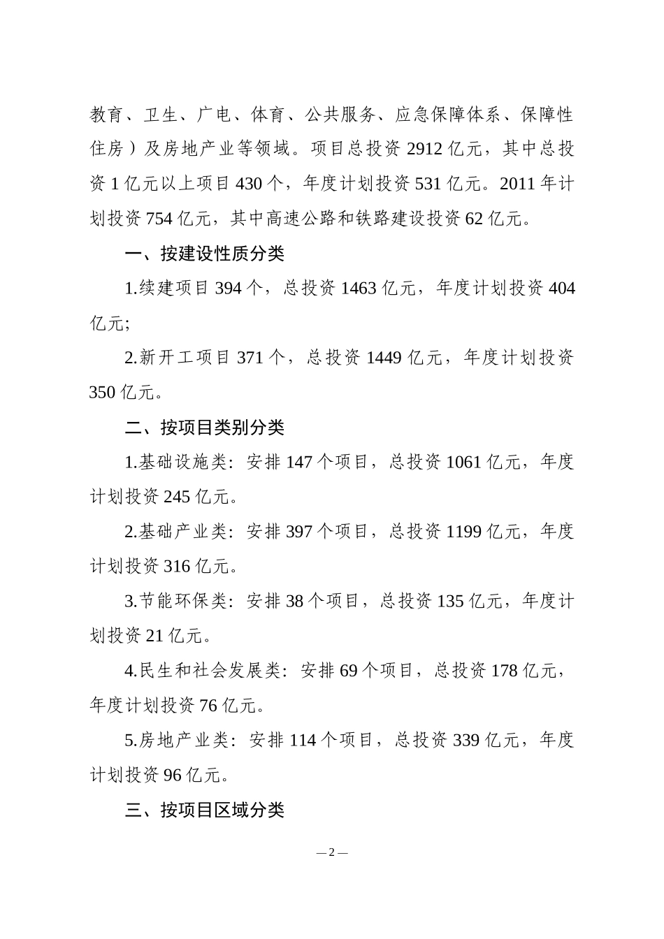 XXXX年郴州市重大建设项目计划_第2页