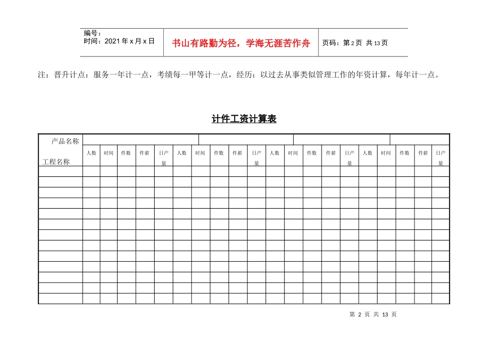 XXXX年企业最实用的办公文档(管理制度)全集007_第2页