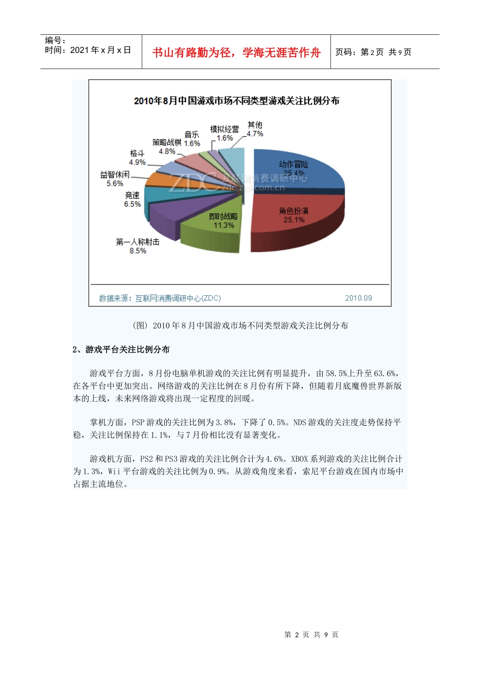 XXXX年8月中国游戏市场分析报告_第2页