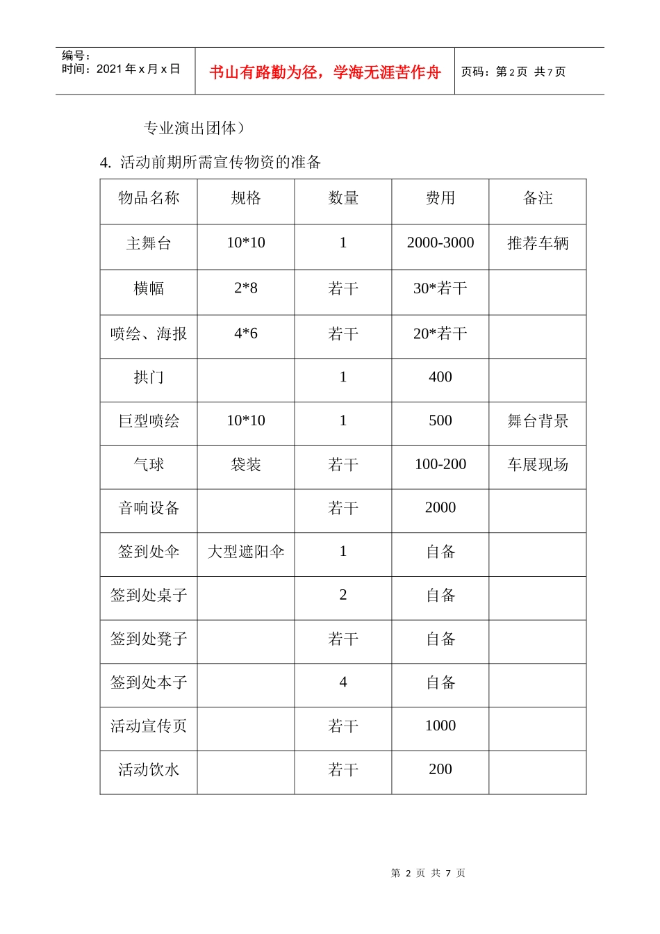 XXXX滨河广场车展策划方案_第2页