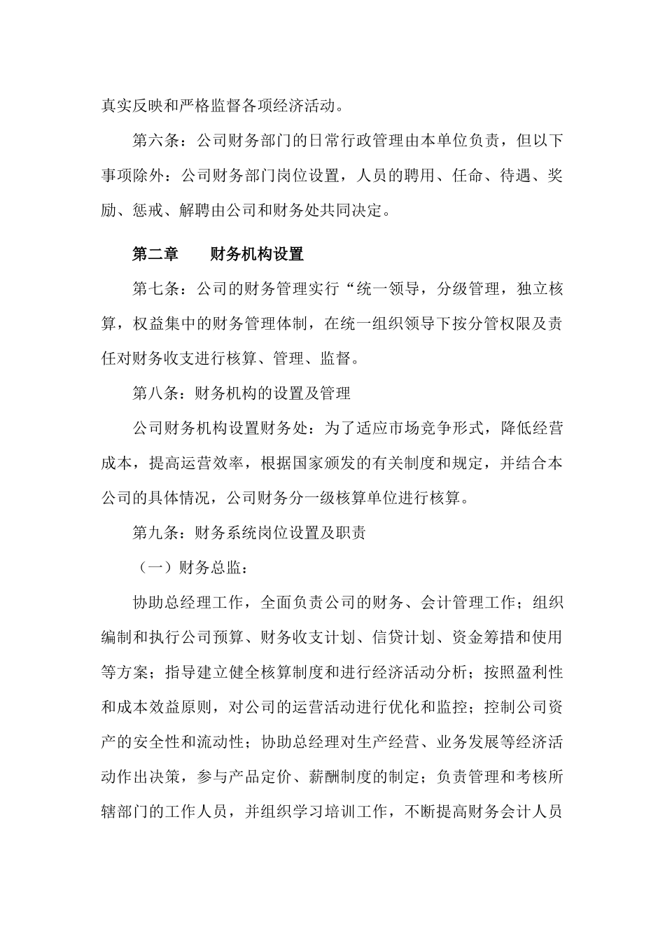 XXX公司财务管理制度_第2页