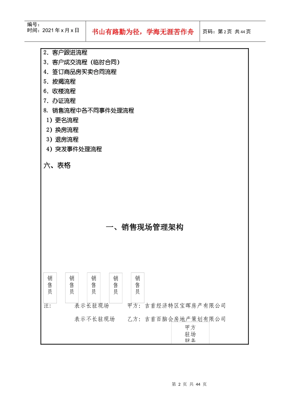 XX地产售楼部销售管理制度_第2页