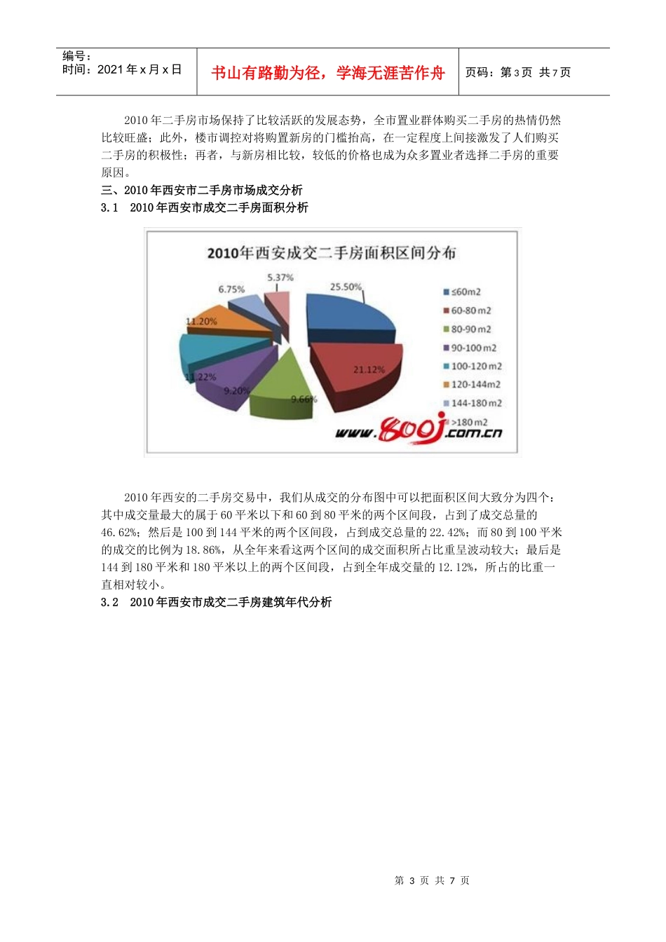 XXXX年西安二手房市场发展报告及11年预警预测_第3页