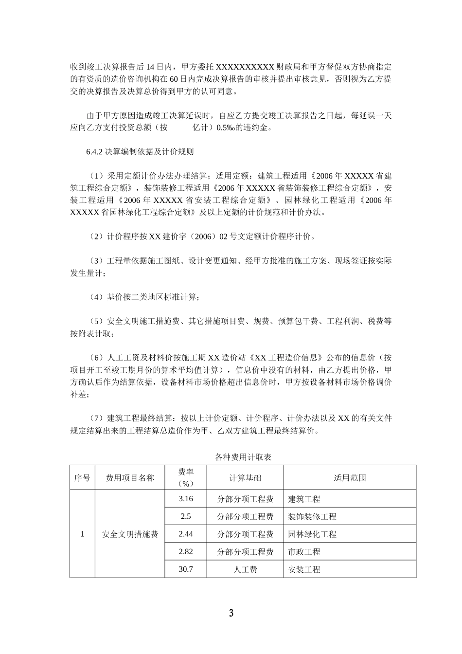 XX体育馆项目(BT)投资建设合同书1_第3页