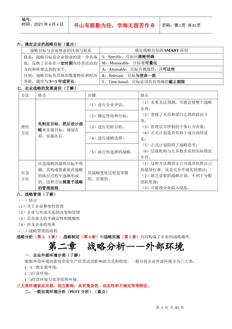 XXXX年CPA公司战略学习总结_第3页