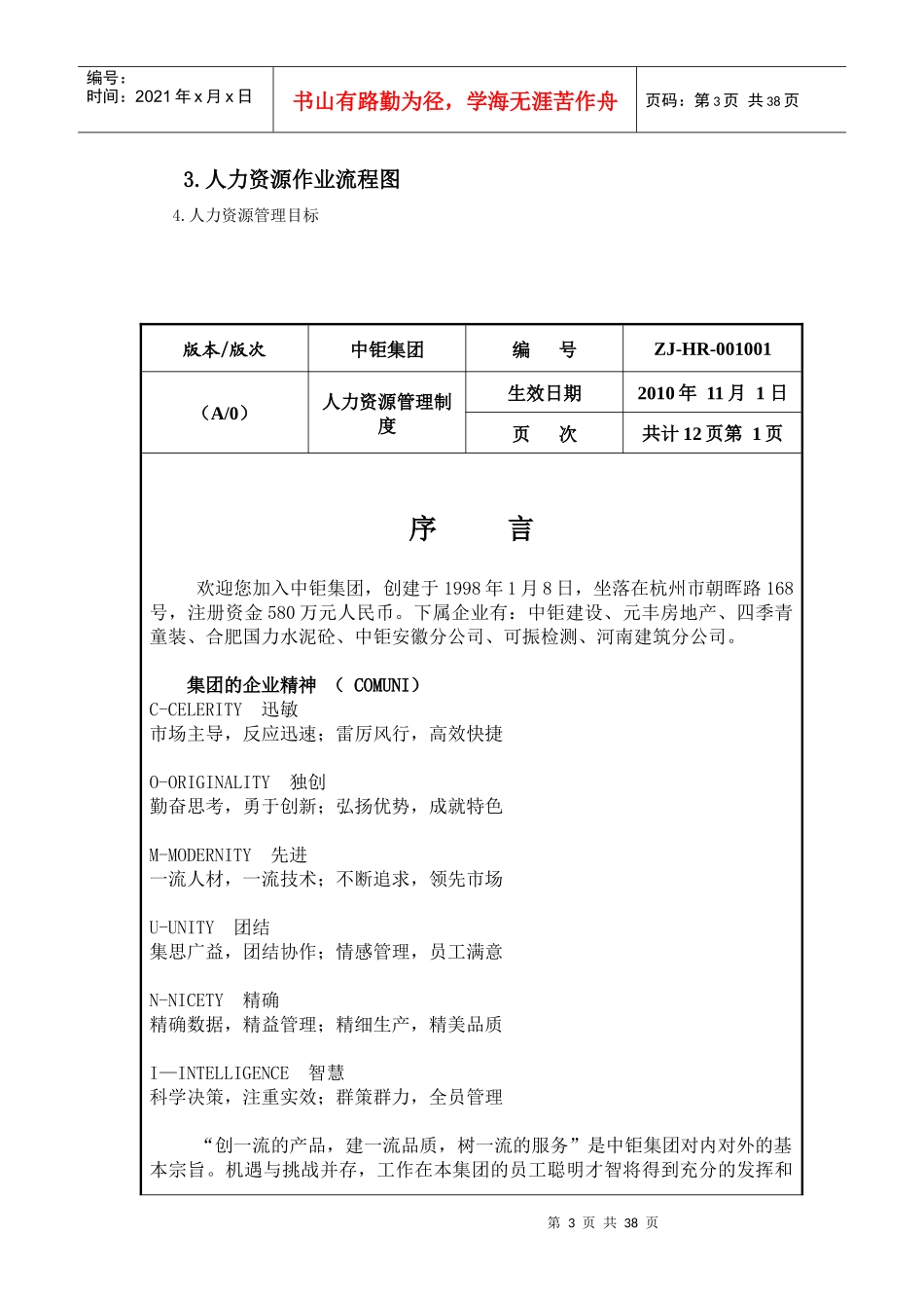 XXXX年中钜建设集团人力资源管理制度_第3页