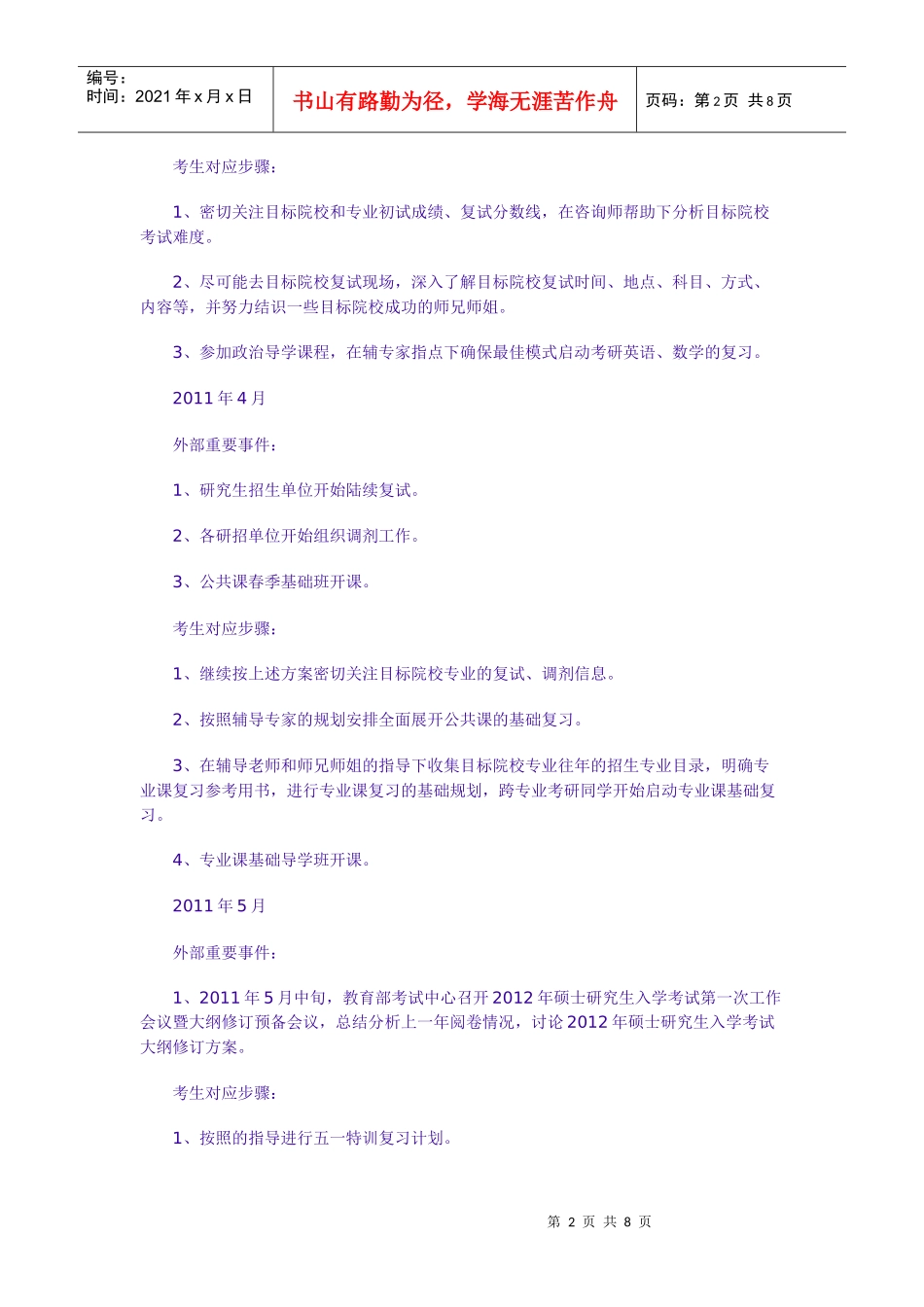 XXXX年考研全流程解析_第2页