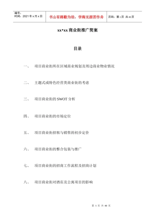 XX商业街推广简案（DOC 39）