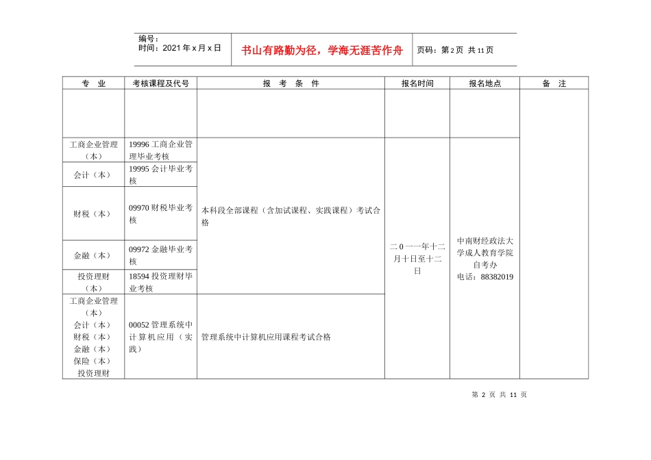 XXXX年湖北自学考试上机报名时间安排_第3页