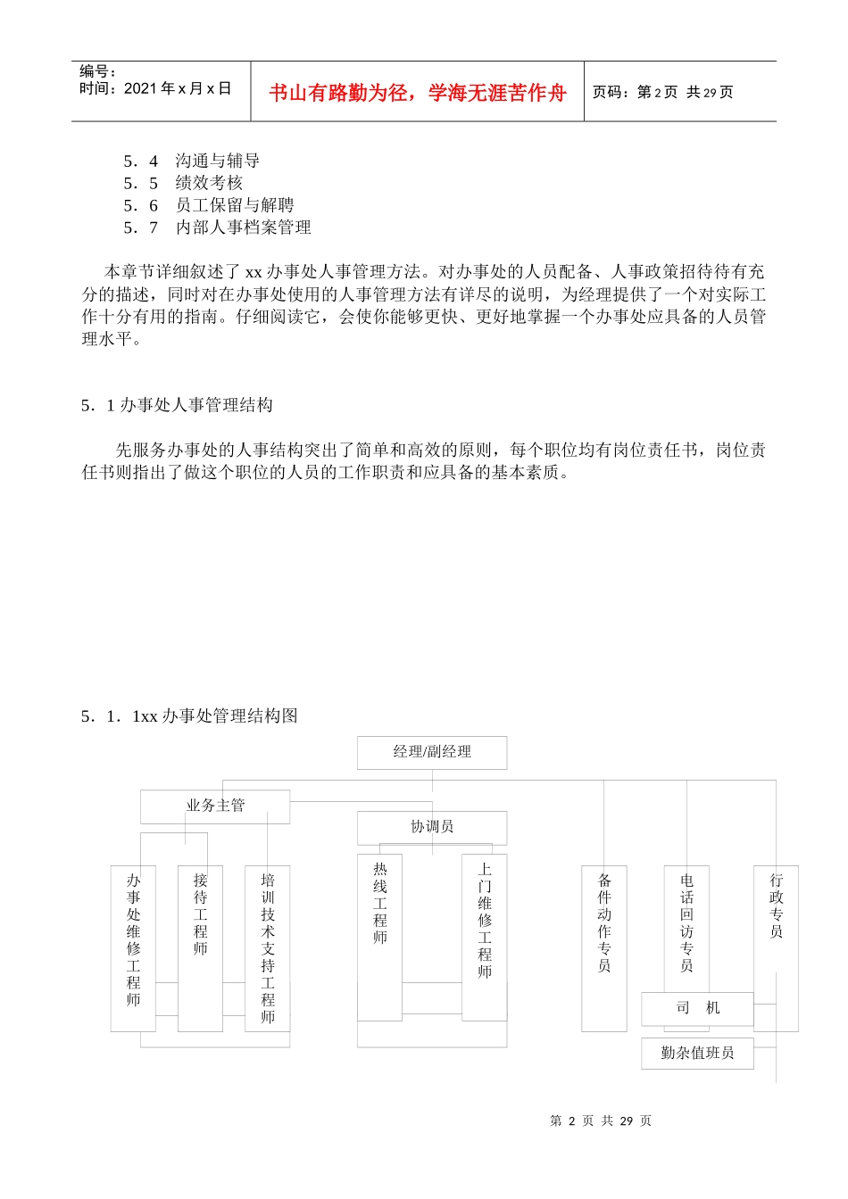 xxxx科技发展有限公司人事管理_第2页