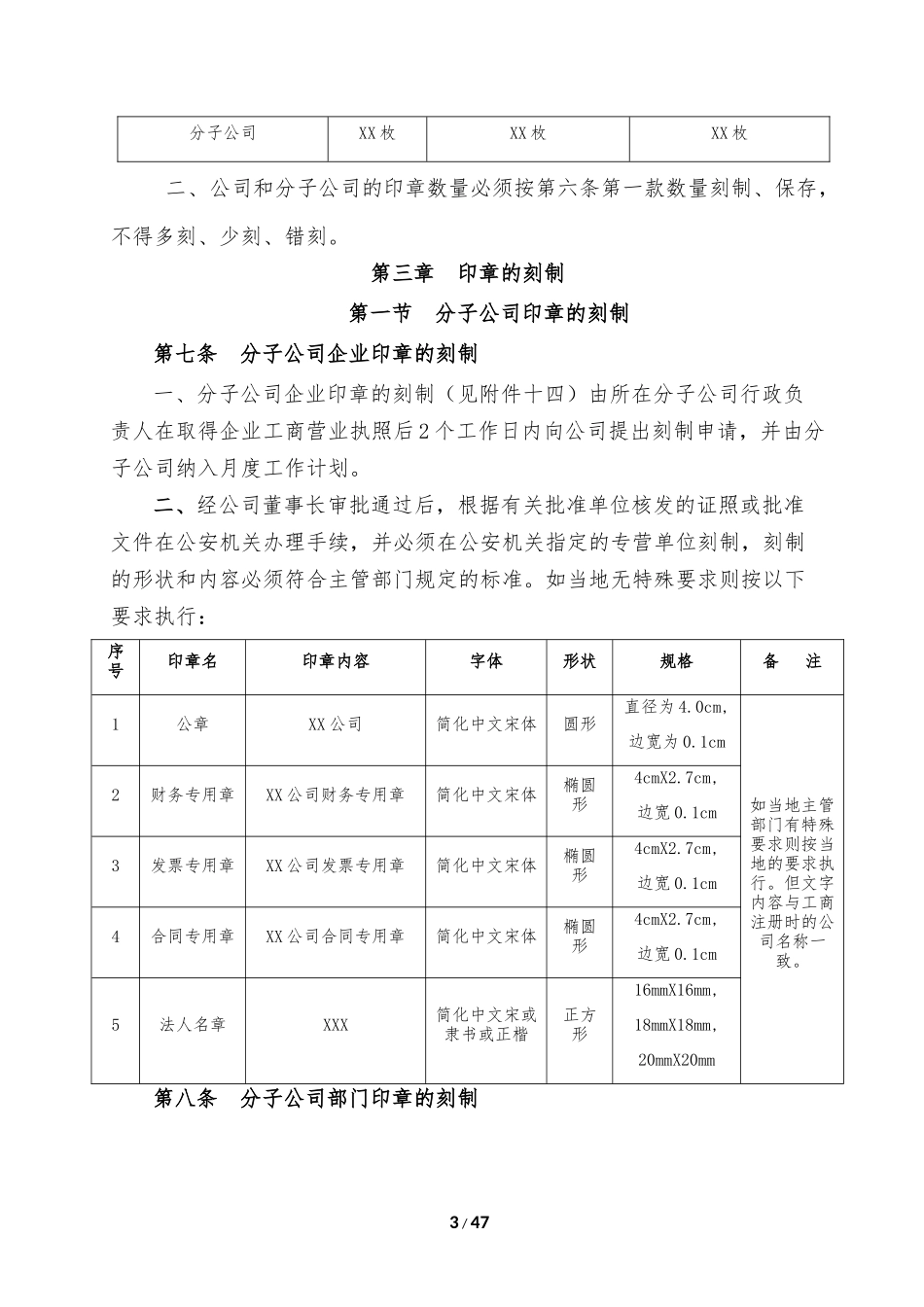 XX公司印章管理办法_第3页