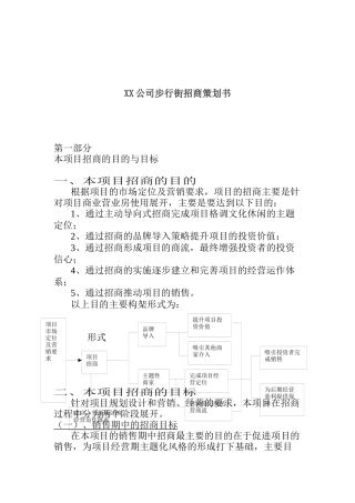 XX公司步行街招商策划书(ppt15)