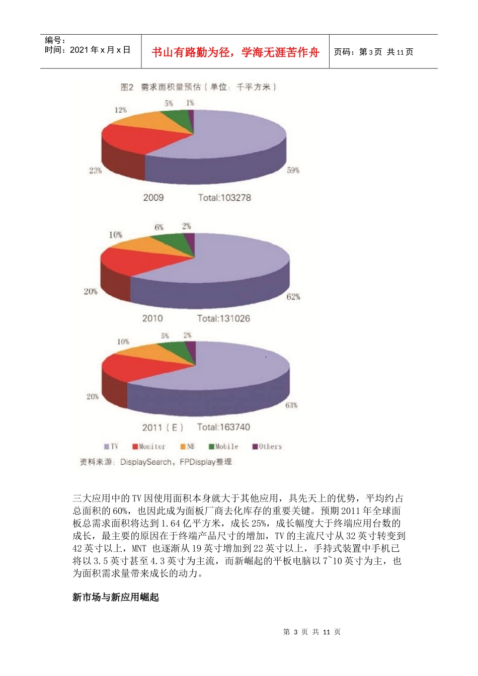 XXXX年Q2全球TFT-LCD产业发展趋势_第3页