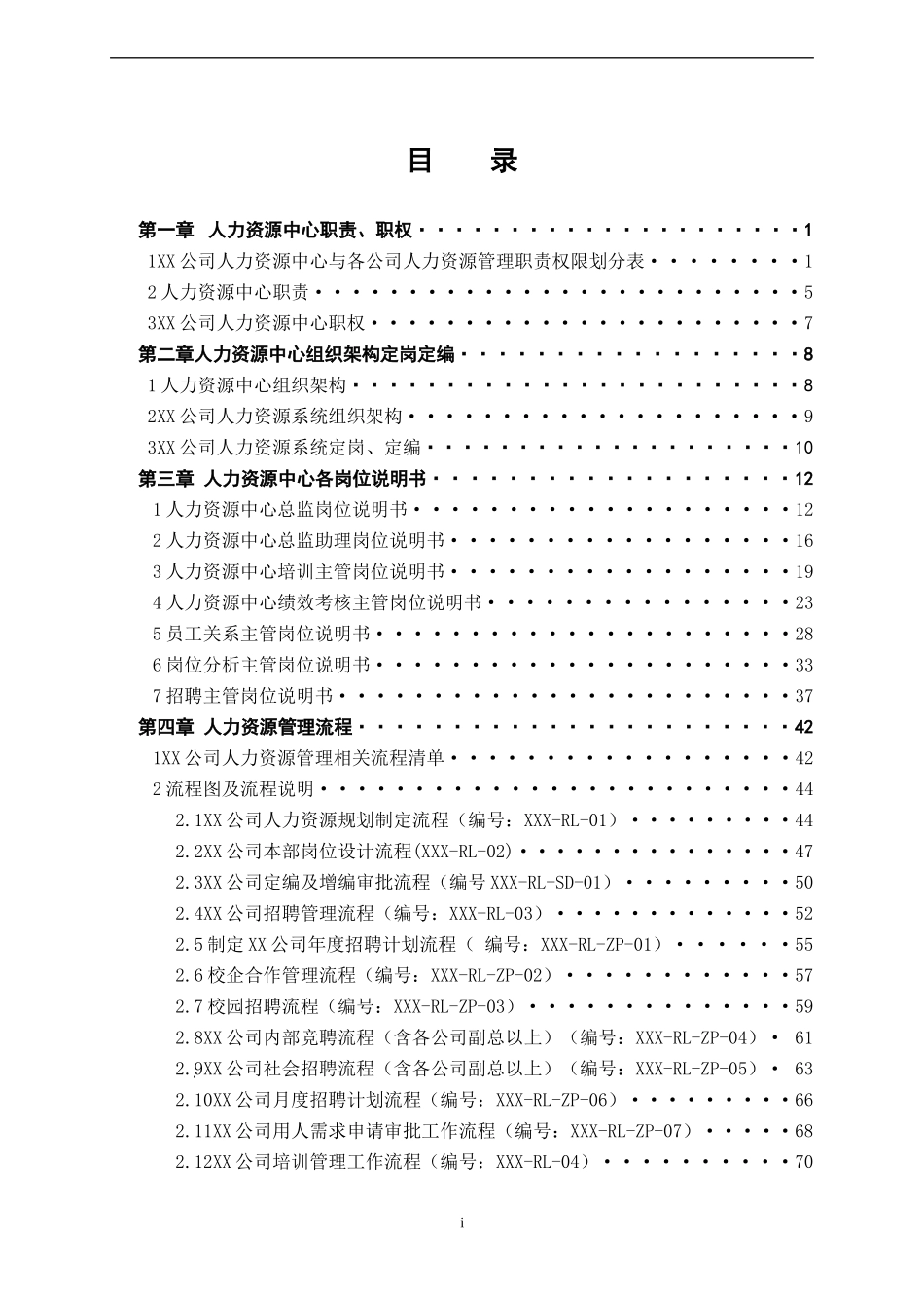 XX公司人力资源中心工作指导手册_第2页