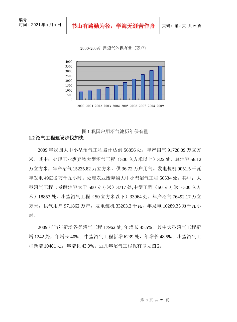 XXXX年沼气产业发展报告_第2页